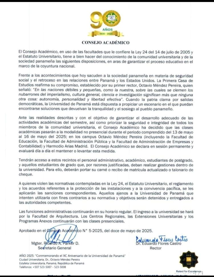 Consejo Académico 12 de mayo 2025