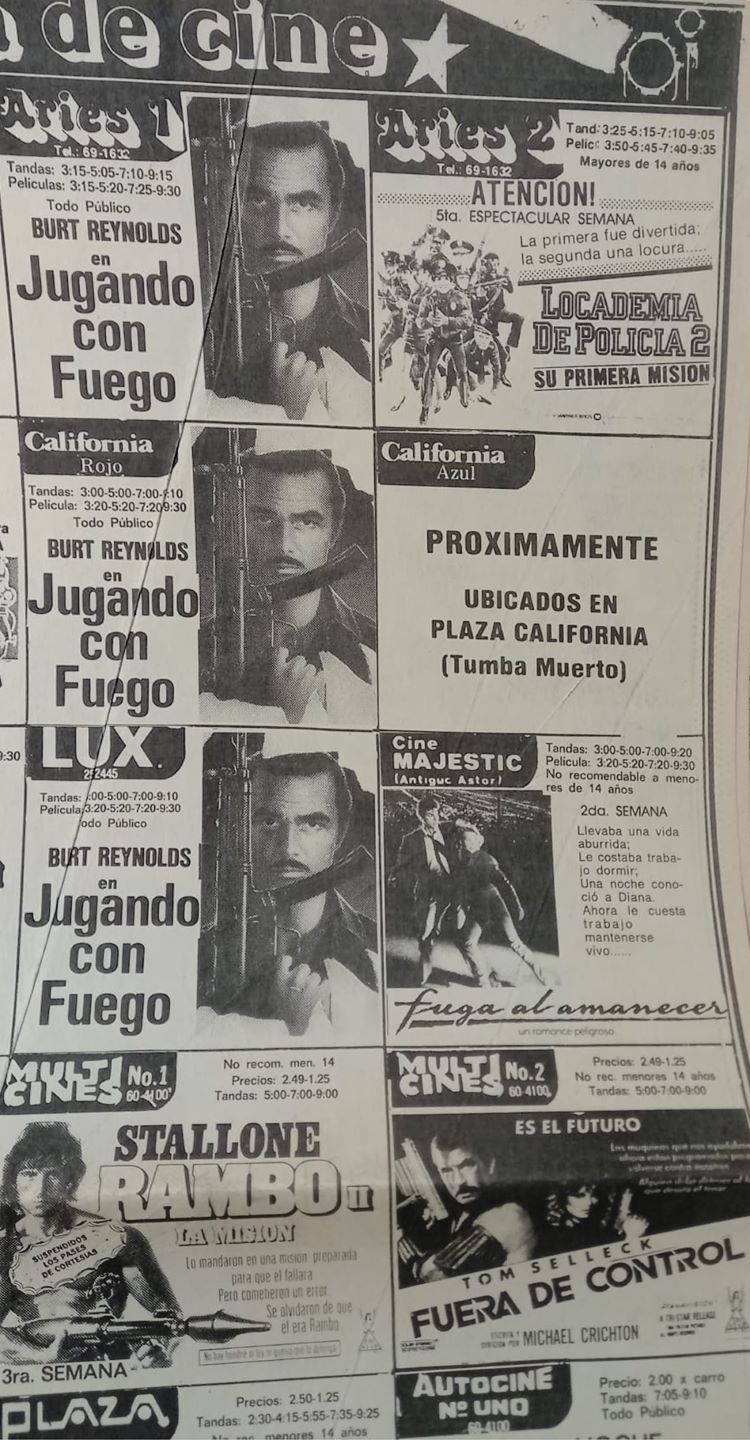 cartelera autocine 