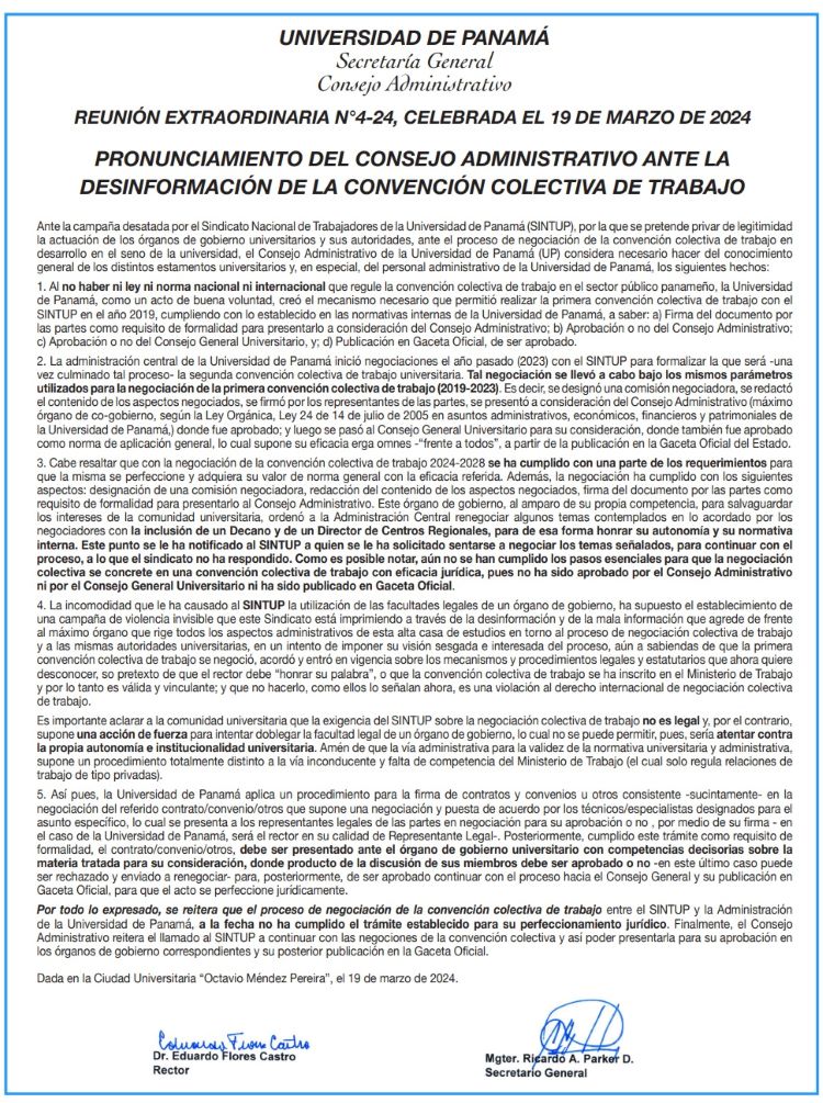 consejo administrativo