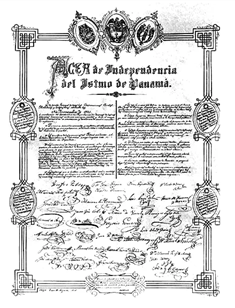 Actas de Independencia del Istmo de Panamá