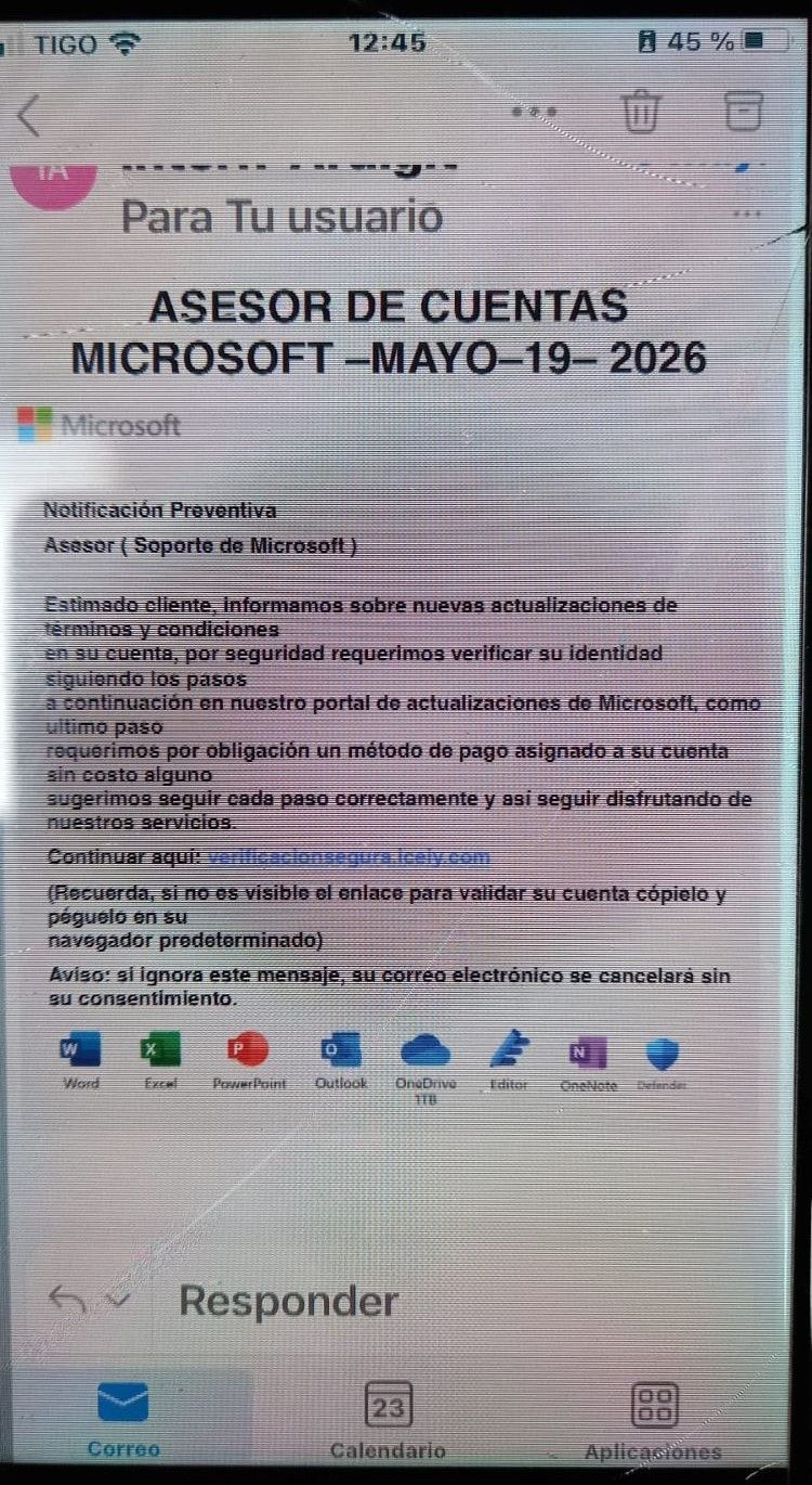 correos fraudulentos