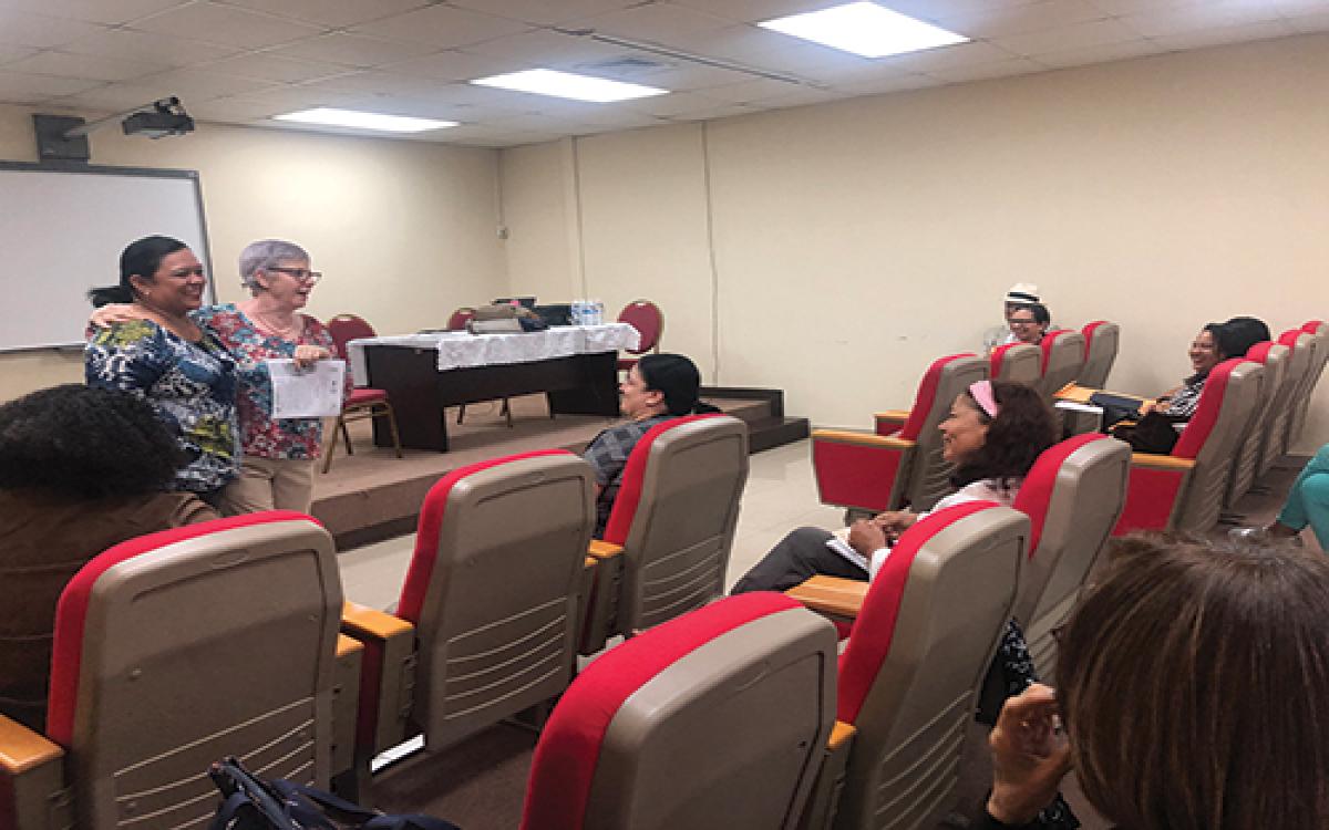  La ambientalista Lourdes Lozano, miembro de la Red de comunidades y participante.