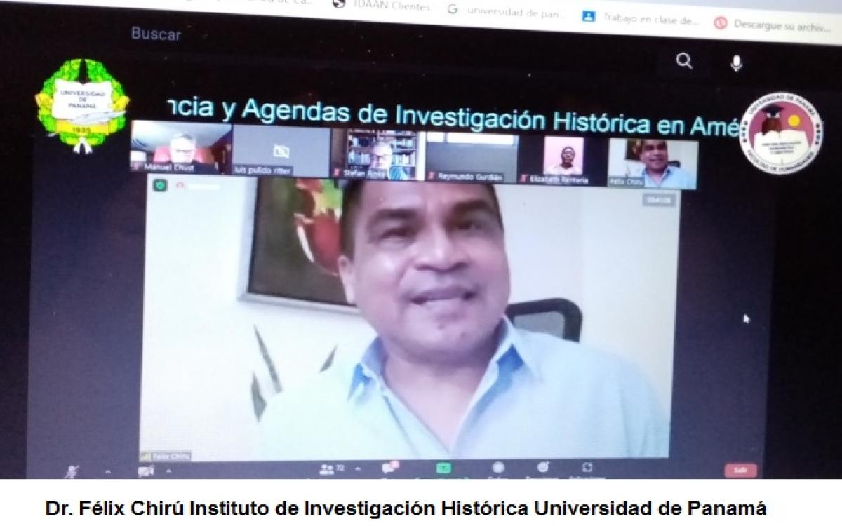doctor Dr. Félix Chirú, del Instituto de Investigaciones Históricas de la Universidad de Panamá