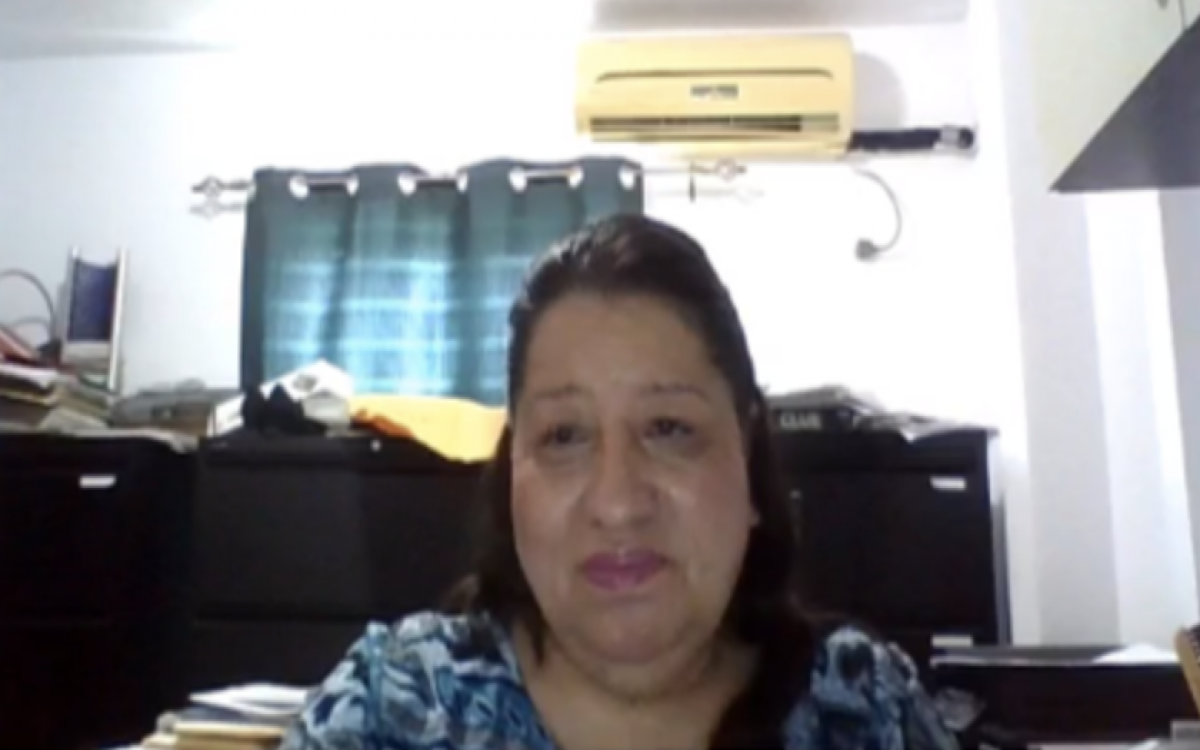 Magíster Hildaura Acosta, docente e investigadora de la Universidad de Panamá (UP).