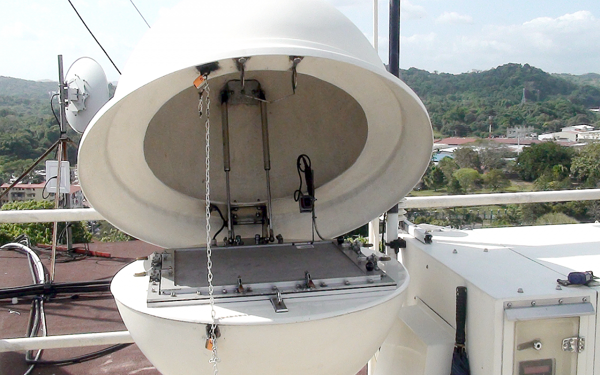 Aspiradora “Snow White” que recoge las partículas del aire. 